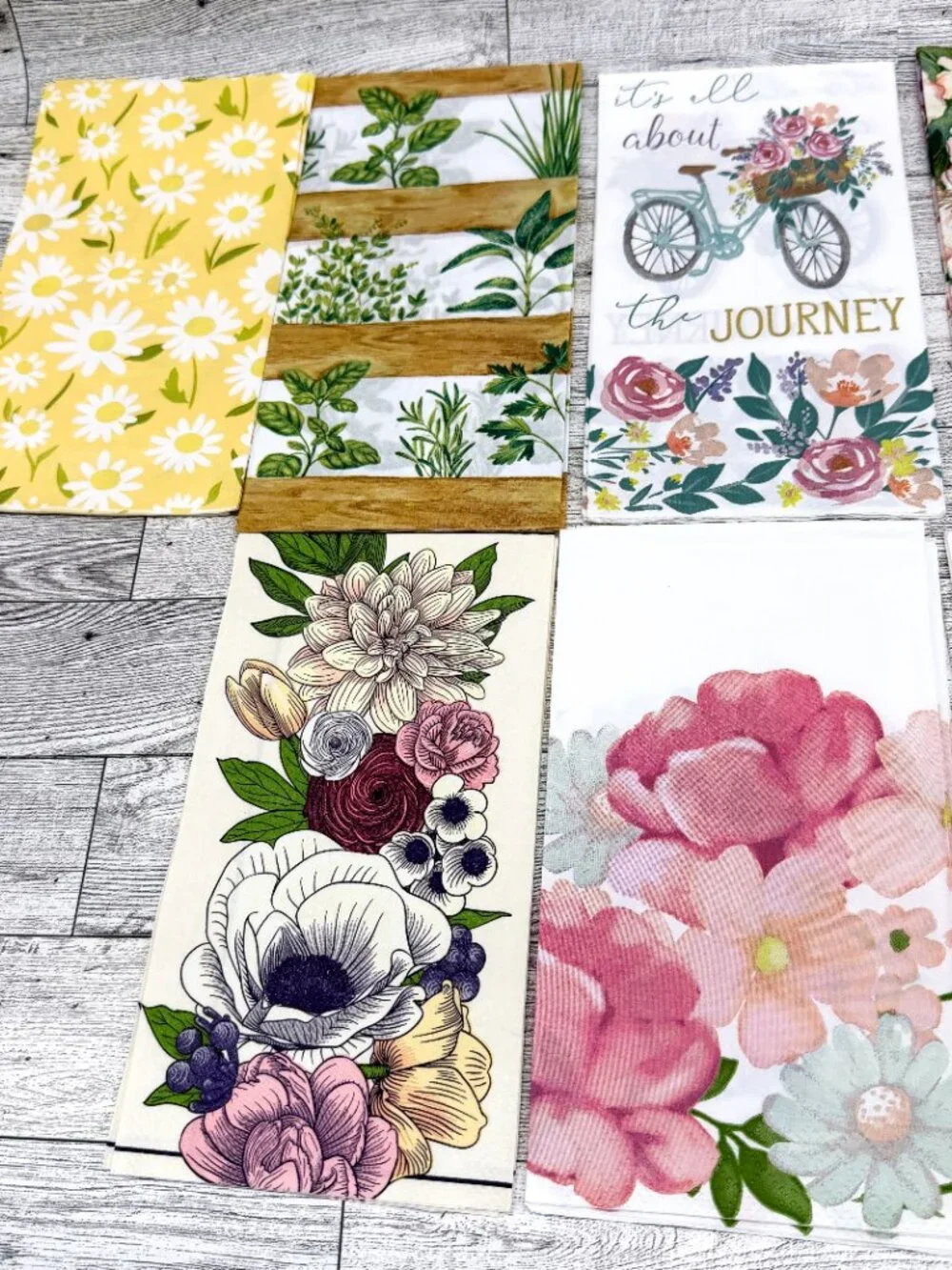 42 Napkins for Crafts/Decoupage - Flowers Theme - 21 Napkins (x2)
